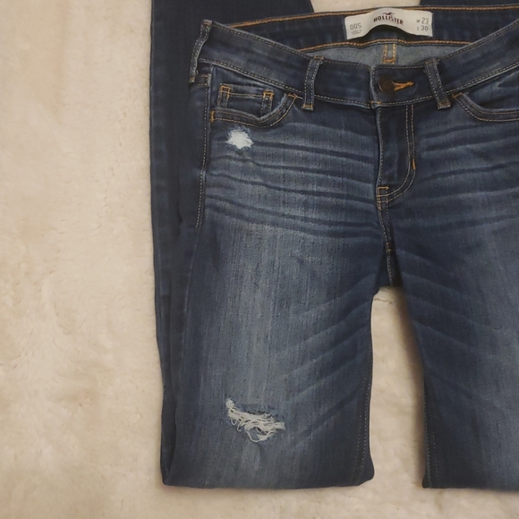 HOLLISTER Skinny Distressed Jeans Dark Wash sz 23 - Picture 2 of 7